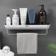 Набір аксесуарів для ванної кімнати MBM MY HOME MVM-MH-07 WHITE/BLACK білий/чорний - зображення 5