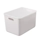 Ящик для хранения с крышкой MBM HOME FH-14/FH-16 LIGHT GRAY пластиковый светло-серый - изображение 1