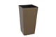 Вазон Plastkon Elise глянцевый 30 x 30 x 58 см Серо-коричневый (8595096950831) - изображение 1