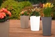 Вазон Plastkon Elise глянцевый 30 x 30 x 58 см Серо-коричневый (8595096950831) - изображение 3