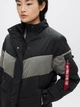 Куртка зимняя короткая женская Alpha Industries Chevron Parka W WJC50501C1 S Черная (640631034779) - изображение 3