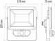 Светодиодный прожектор EMOS ILIO 30W 2400Lm 4000K PIR IP44 (ZS2930) - изображение 6