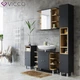 Шкафчик для ванной Vicco Aquis, 30x81,8, антрацит - изображение 4