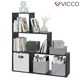 Трикутний стелаж Vicco Asym, 4 комірки, чорний - зображення 5