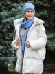 Комплект (шапка + шарф) женский SVTR 933 One Size Джинс (0933000021) - изображение 6