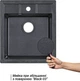 Кухонная мойка гранитная LIDZ 460х515/200 BLA-03 (LIDZBLA03460515200) Черная - изображение 2