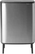 Бак для мусора Brabantia Bo Touch Bin Hi двухсекционный 2х30 л Матовый стальной (130649) - изображение 1
