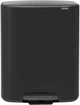 Відро для сміття Brabantia Bo Pedal Bin двосекційне 2х30 л Чорне матове (211508) - зображення 1