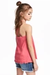 Майка H&M 158 164см малиновий 74915635 - зображення 2