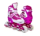 Ролики дитячі розсувні Caroman Sport PINK розмір 27-31 Рожеве переднє колесо світиться - зображення 2