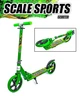 Двухколесный самокат Scooter 460 Green&nbsp;складной на больших колесах 20 см (909184801) - изображение 1
