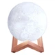 Лампа Луна 3D Moon Lamp со встроенным аккумулятором разноцветная Настольный светильник луна Magic 3D Moon Light - изображение 11