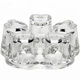Подставка под чайник с подогревом от свечи прозрачная Yama Glass Heart Shape - изображение 1