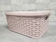 Кошик пластиковий плетений з кришкою Plast Art 5л 19,5x28,5x12,5 см пудровий (0583) - зображення 2