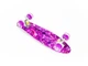 Пенні борд Penny Board HB-23 New зі світними колесами Космос Фіолетовий - зображення 2