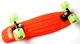 Скейтборд Пенни борд Penny Board 22" ORANGE Оранжевый Светящиеся колеса зеленые - изображение 8