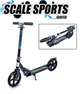 Двухколесный складной Самокат Scooter 460 , темно синий, до 100кг - изображение 1