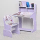 Дитяча парта зі стільчиком BL2071-22 Bambi. Париж фіолетовий кольору - зображення 1