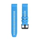 Ремінець для Garmin Fenix 6/ 8-47 мм/ 7 Pro/ 7/ 5 Plus/ 5/ Forerunner 970/ 965/ 955/ 945/ Tactix 8 - 47 мм/ Epix Pro 2 - 47 мм/ Instinct/ Marq 2/ Quatix - 26 mm Blue QuickFit Silicone 010-70002-18 - зображення 1
