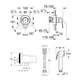 Душовий гарнітур для біде Grohe BauClassic 111048 (29048000+28105000+27512001+28628000) хром - зображення 10