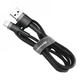 Зарядний кабель Baseus Cafule Cable USB For Lightning 2.4A 1m Red/Black (CALKLF-B19) - зображення 2
