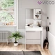 Мини столик с зеркалом Vicco Isabelle 60х140, белый - изображение 6