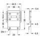 Петля Penn Elcom PO-4467-42c с упором 56мм*44,5мм сталь хром - изображение 2