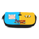 Школьный пенал Время приключений органайзер универсальный (Adventure time-003-4-black) черный - изображение 1