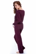 Комплект: джемпер и брюки Fleri 50(2XL) Баклажановый (69270) - изображение 3