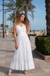 Пляжное платье с кружевами и прошвой Fresh Cotton 21F-026C 44(M) Белый - изображение 1