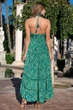 Довгий шовковий сарафан для пляжу Fresh Cotton 21F-033/2 S One Size Зелений - зображення 2