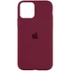 Чохол Silicone Case Full Protective (AA) для Apple iPhone 11 (6.1") Бордовий / Plum Без бренду - зображення 1