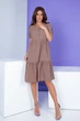 Женское платье Khan свободного кроя кофе с молоком 42 XS - изображение 1