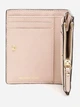 Кошелек женский кожаний Michael Kors Jet Set Md Snap Billfold 34F9GJ6F2L-187 Светло-розовый - изображение 5