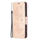 Чохол UniCase Butterfly Pattern для Xiaomi Poco F3 / Redmi K40 / Redmi K40 Pro / Mi 11i - Rose Gold - зображення 3