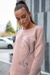Жіночий спортивний костюм з тринитки з люрексом з вишивкою Seventeen L Персиковий (2000000129983) - зображення 2