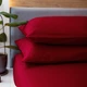Простынь сатин 200х220 бордо NaviHome (1SS-M-R) - изображение 3