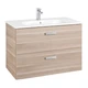 Тумба с умывальником для ванны ROCA VICTORIA BASIC 80.5x56.5x46см подвесная бежевый A855852422 - изображение 1
