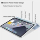 Силиконовый чехол обложка Transparent + Pencil Holder BBM1 для iPad 10 2022/2024 10,9"/iPad 11" 2025 (A16) Голубой - изображение 4