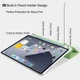 Силиконовый чехол обложка Transparent + Pencil Holder BBM1 для iPad Air 4 10.9" 2020 Зеленый Оливковый - изображение 3