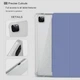 Силиконовый чехол обложка Transparent + Pencil Holder BBM1 для iPad Pro 11’’ 2018/2020/2021/2022 Серо-Фиолетовый - изображение 4