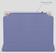 Силиконовый чехол обложка Transparent + Pencil Holder BBM1 для iPad Pro 11’’ 2018/2020/2021/2022 Серо-Фиолетовый - изображение 10