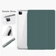 Силіконовий чохол обкладинка Transparent + Pencil Holder BBM1 для iPad Pro 11'' 2018/2020/2021/2022 Темно-зелений - зображення 7