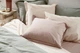Простынь Loftline Перкаль Smokey pink 290х280 cм - изображение 5