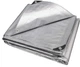 Тент садовый Tarpaulin 5х8 м 120 г/м² серебристый (T-120-5/8) - изображение 1