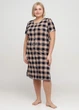 Халат Wild Love 3XL бежевый с черным 81514 - изображение 1