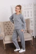 Костюм трійка Світшот+штани+жилет Fleur Lingerie ХОРТІ 38 сірий-сніжинки (5192) - зображення 2