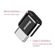 Переходник Baseus адаптер micro USB - USB Type-C Черный - изображение 1