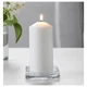 Тарелка для свечи IKEA GLASIG прозрачное стекло, 10x10 см 602.591.43 - изображение 2