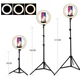 Кольцевая LED лампа селфи 30см Ring Light J30 с держателем для смартфона 3 режима свечения + штатив-трипод 200 см - изображение 6